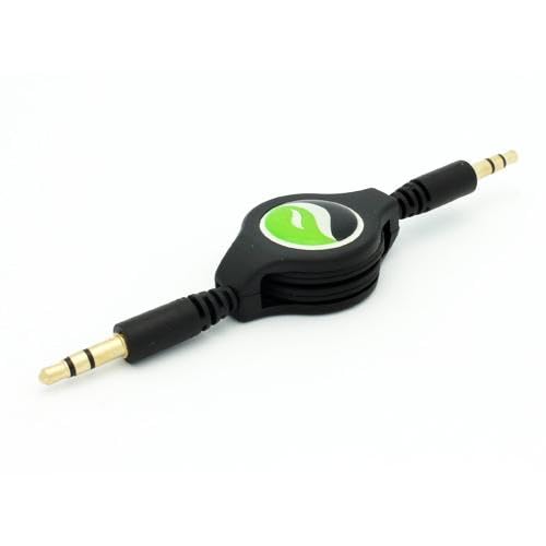 Cable Auxiliar Retráctil 3.5mm Negro para Auto miniatura 2