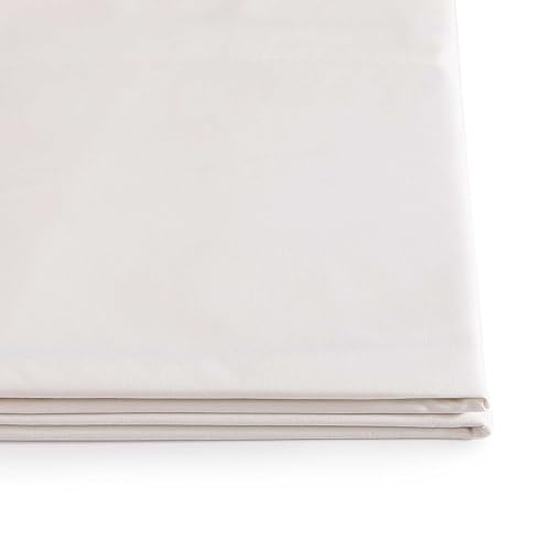 Image of Tommy Hilfiger - Sheet Set, Cotton Washed Percale Bedding with Matching Pillowcases, Crisp & Cool, Solid Home Essentials (Ivory, Queen)