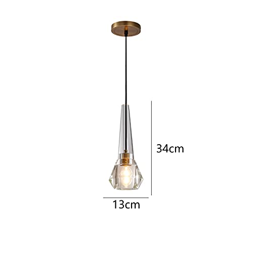 Lampe suspendue 1 lumière créative pour petits espaces et plafonds bas