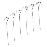 PENIKOKO 6 Stück Teiliges Aluminium Zelt Heringe Rostfrei Verschleißfest Stabiles Camping Zubehör Feste Bodenanker für Outdoor Zelte und Pavillons Windresistent Einfach zu Verwenden