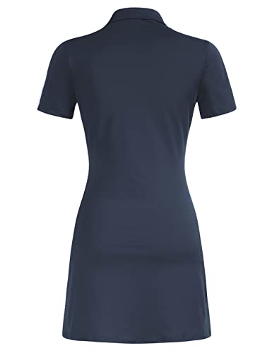 Jack Smith Women Active Dress With Shorts Golf Tennis Dress Girls Juniors Workout Dress For Hiking Running Navy Xl #TOP6