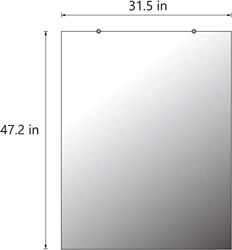Toppay Wall-Mounted Activity Mirror With Flat Polished Edge (1, 48"X32") #TOP2