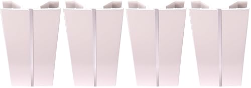 Connecteur de plinthe multiangle PVC blanc 150mm pour angle cuisine