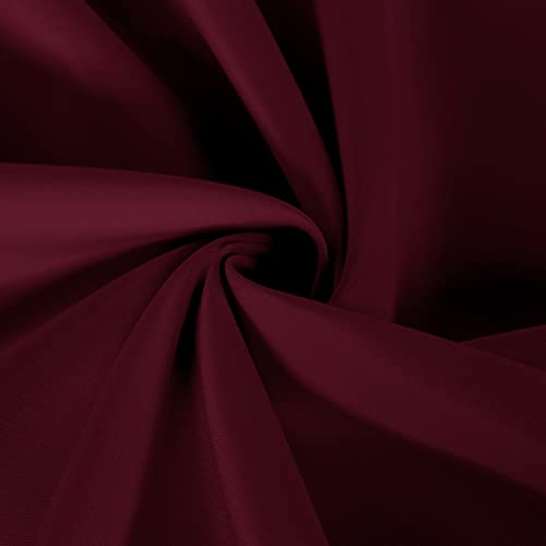 Image of sancua 2 Pack Round Tablecloth 70 Inch Burgundy, Stain and Wrinkle Resistant Table Cloth - Washable Polyester Table Cover for Dining Tables, Buffet Parties and Camping