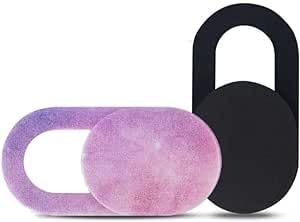 6-Pack Webcam Cover -Privacy Shield for iPhone iPad MacBook Pro Computer iMac Cell Phone PC Accessories Camera Blocker Slider 3 Black and 3 Pink