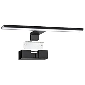 SEBSON® Led-spiegellamp 40 cm badkamer IP44, spiegelkastverlichting + wandlamp + klemlamp, neutraal wit 4000 K 8 W 600 lm 230 V aluminium, make-up licht