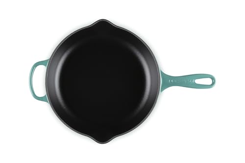 Image of Le Creuset Enameled Cast Iron Signature Round Skillet, 10.25 inch, Riviera