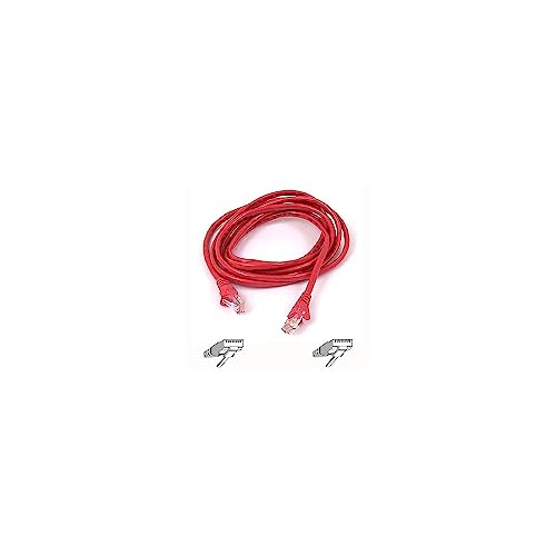 Belkin Cable,CAT6,UTP,RJ45M/M,10',RED,Patch,SNAGLESS