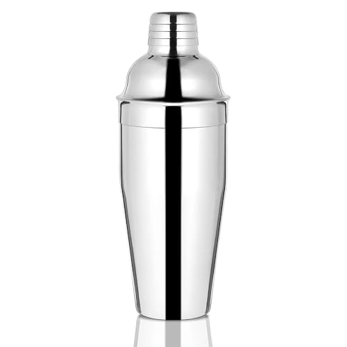 WPHUAW 24oz Cocktail Shaker Bar Set-Professional Margarita Mixer Drink Shaker Professional Stainless Steel Bar Tools Built-in Bartender Strainer for Martini Kit