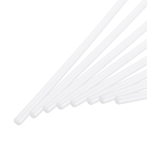 Image of MECCANIXITY ABS Plastic Rod Round Solid Bar 4mm x 400mm White for DIY Model Material, Architectural Model Making, DIY Sand Table, Pack of 30 Pcs