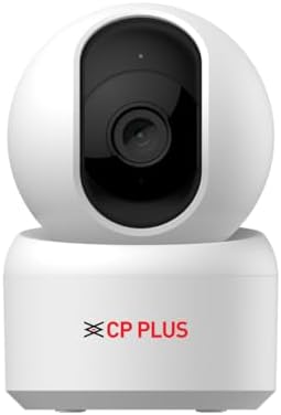 CP PLUS 3MP Smart Wi-Fi CCTV Camera | 360° Pan & Tilt | CTC Cyber Secure Tech | View & Talk | Smart Detection Suite | Night Vision | Cloud Storage | Supports OK Google | CP-E35Q