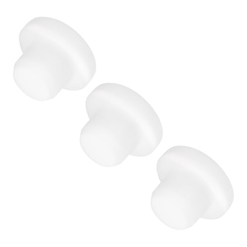 Image of MECCANIXITY 3pcs T-Shaped Silicone Plugs 13mm 1 /2 Inch Dia Snap in Plug Hole Seal Cover Round Rubber Stopper for Kitchen Rubber Bulkheads Waterproof Sealing Plugs White