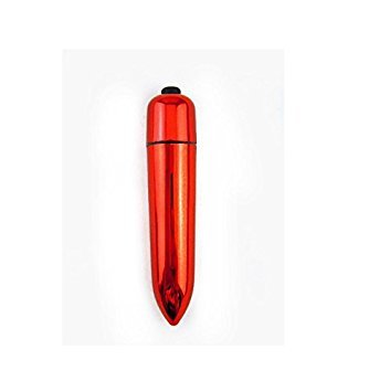 Multi-Speed Mini Electric Massager,Waterproof 10-Frequency Portable Bullet Massager (Red)