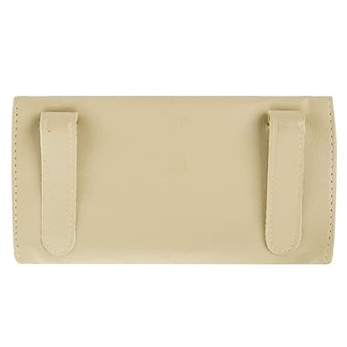 Vocado Beige Car Sun Visor Tissue Paper Box Case Auto Interior Decoration Accessories Holder