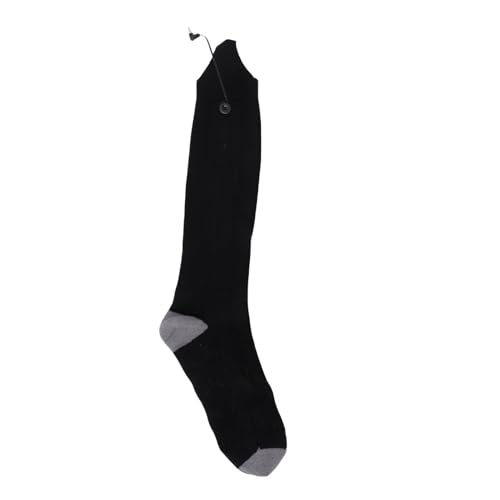 Calcetines térmicos calefactados de algodón negro para invierno un par 7