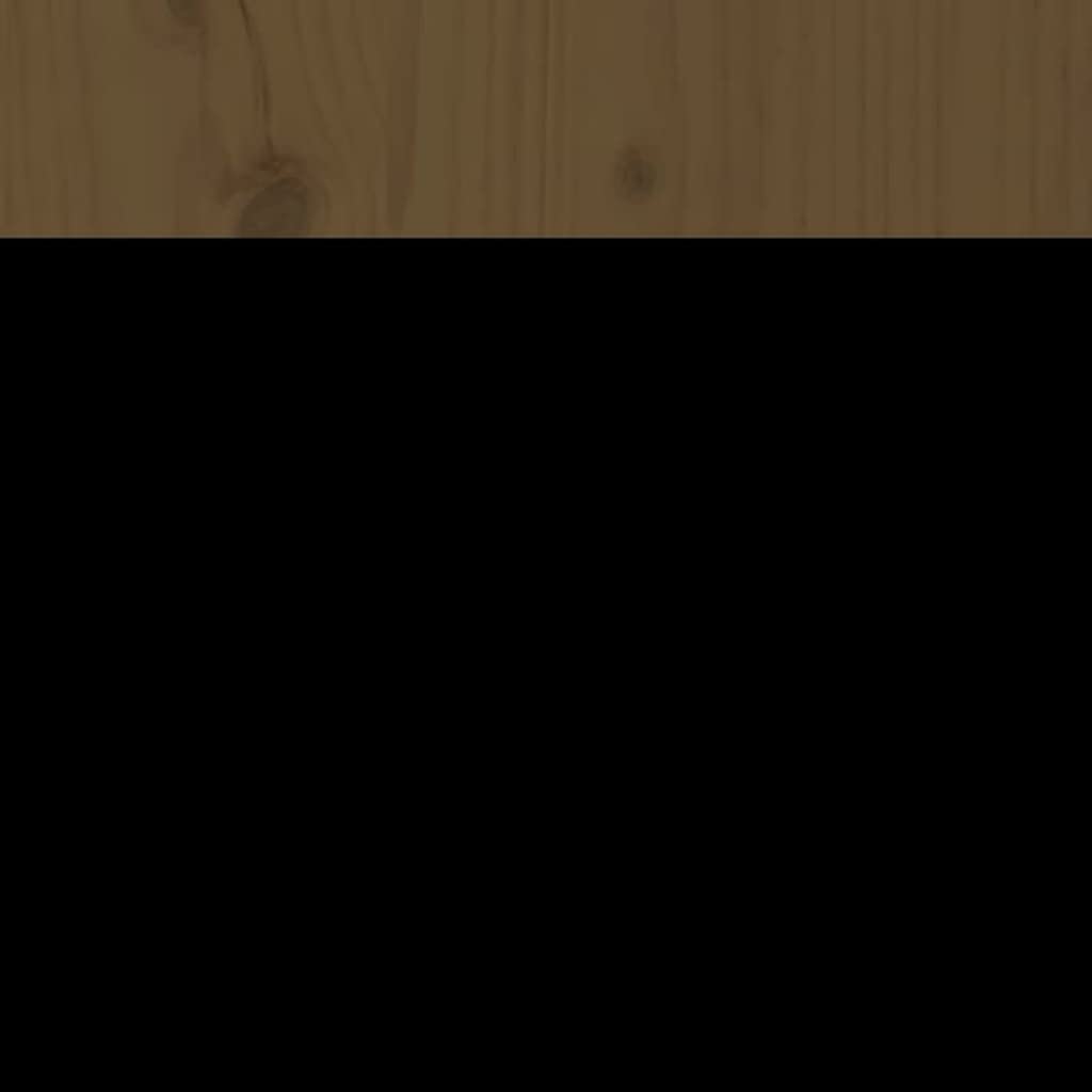 Testiera per letto matrimoniale, in legno di pino massiccio, 106 x 4 x 104 cm, effetto rustico, per camera da letto, schienale e telaio del letto, colore: marrone miele