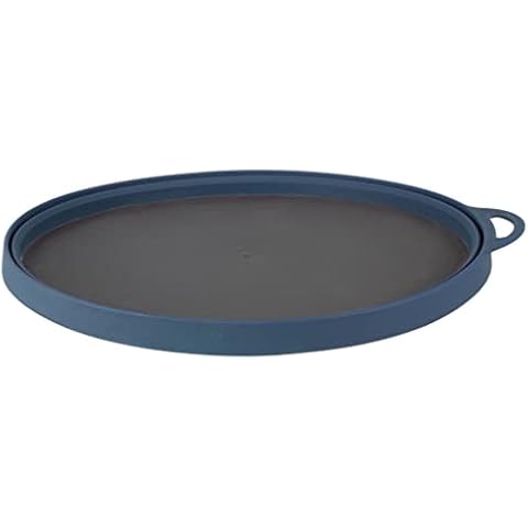 Lifeventure Silicon Ellipse Collapsible And Portable Flexi-Plate For Camping, Travel & Outdoor - Navy Cover