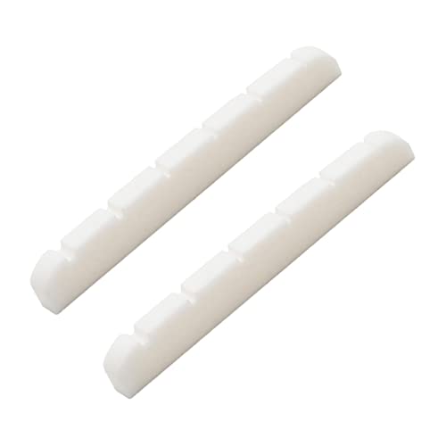 TOGEVAL Electric Guitar Bridge Nuts 6 String Guitar Nut String Nut Bridge Nut Ox Bone Improve Sound