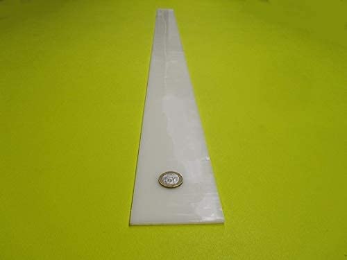 White HDPE (High Density Polyethylene) Rectangular Bar .125