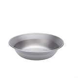 Juego de utensilios de cocina y vajilla para acampar al aire libre con plato, cuenco, plato, ligero y resistente a los arañazos, incluye bolsa de almacenamiento de malla para mochileros (750 ml)