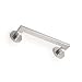 Produktbild Emuca - Griff mit Rosetten mit 50 mm Durchmesser, Griff mit geradem Design für Schiebetür, Aluminium, satiniertes Nickel, 4 Stück