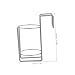 HOMOCONO Industrial Style Stainless Steel Soap Dispenser with Versatile Mounting Options No Drilling Shampoo Holder for Countertop Wall Installation Portable Trolley Soap Mount for Clean