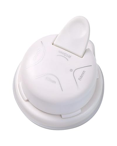 Oythiem Corner Rounder Punch Cutter - 4-in-1 Paper Corner Punch, 3 Size Rounded Corners and 1 Concave Corner with Bottom Paper Shreds Collection (White)