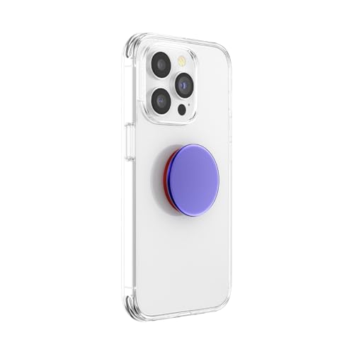 Image of PopSockets Adhesive Phone Grip, Holder, Phone Stand, Purple - Aluminum Ursula