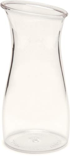 Image of Carlisle FoodService Products 7090107 Cascata Carafe Juice Jar Beverage Decanter Only, Plastic, 0.50 L, Clear
