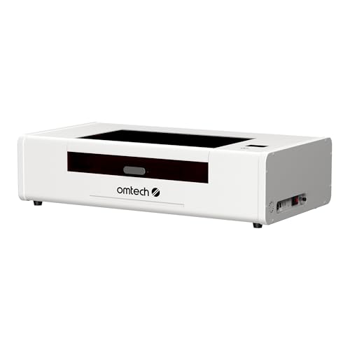 OMTech 55W Polar Lite Desktop CO2 Laser Engraver and Cutter 20x12 Compact Laser Engraving Machine with Built-in Exhaust Fans & 0.5gal Water Tank Laser Cutting Machine for Wood Acrylic Glass More