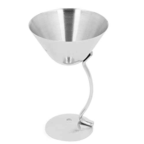 Vasos de Martini de acero inoxidable con elegante acabado espejo para cócteles de lujo 8