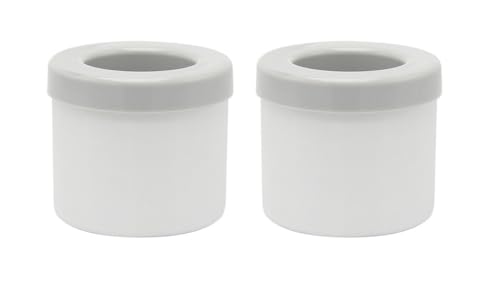 シリコン製氷皿 蓋付き 1個入り2個入り/3個入り 3d シリコン円筒形製氷機 製氷器 製氷機 高耐久性 柔らかい 漏れ防止 新しい 四角氷 取り出しやすい 小分け アイスペール 持ち運びが容易 家庭 キッチン キャンプなどに (2個入り,グレー(Gray