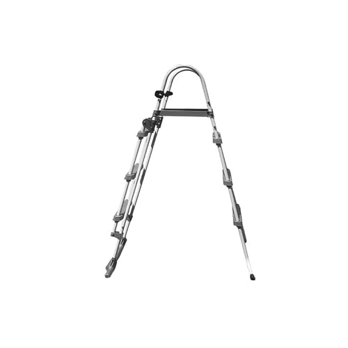 Escalera para piscina de acero inoxidable de 150 cm miniatura 1