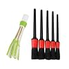 5 + 1 Vehicle Detail Cleaning Brush Set - Auto Air Conditioner Vent Brush and 5 Different Size Detail Brushes