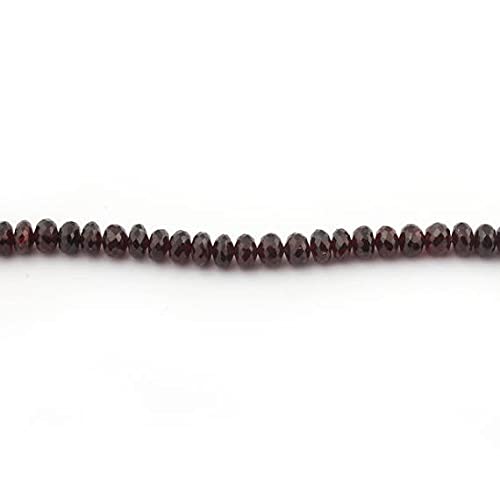Garnet roundle beads 7mm pierres naturelles Mozambique garnet faceted rondelles SB4203