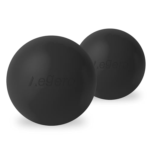 Image of Massage Lacrosse Balls for Myofascial Release (2Pack,Black) | Yoga Deep Tissue Massage,Trigger Point Therapy and Foot Plantar Fasciitis,Muscle Soreness Massager Ball