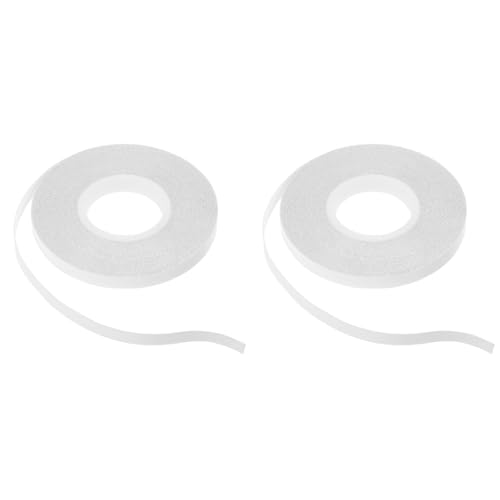 SEWACC 2 Rouleaux Adhésif Double Face Hydrosoluble Pour Patchwork Accessoire De Couture Bande à Coudre Patchwork De Scrapbooking Bandes Manuel Outil Pvc Blanche