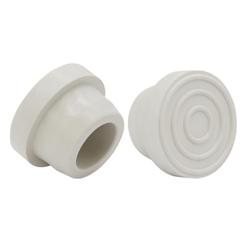 Thaekuns Lot de 2 butoirs d'échelle de piscine creusée en caoutchouc pour tuyaux standard de 4,8 cm - Capuchons d'extrémité de marche pour échelle de piscine