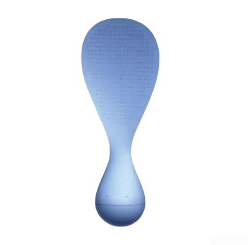 Tumbler Reislöffel zum Aufstellen mit aufrechtem Griff, aus PP-Material, entworfen für einfaches Reis-Servieren und einfache Reinigung (blau)
