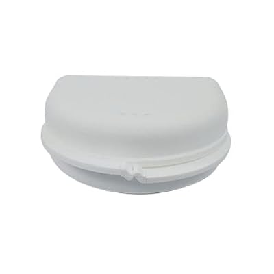 Dentosmile Dental Orthodontic Retainer/Aligner Case/Box/Mouth Guard and Denture Storage in White Colour
