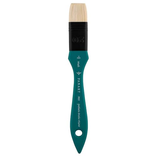 Pan Art Pincel sintético n.º 50 para Pintura al óleo, Herramienta de Arte Duradera y versátil, 1 Unidad