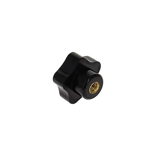 Othmro M8 Black Handle 40mm Star Knobs Grip Handle Diameter Brass Insert Female Thread Screw Type Clamping Knob 15pcs - Image 2