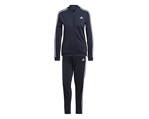 adidas Damen Essentials 3-Stripes Track Suit, Legend Ink, M