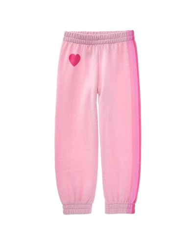 CHASER Girls Fleece Easy Sweatpant, 2, Pink