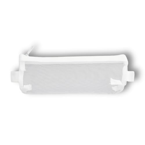 Genérico Estojo Nylon Transparente Médio (BRANCO)