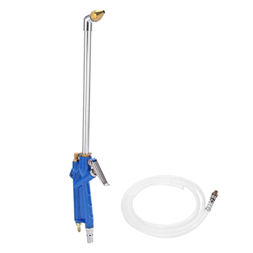 Haofy Pistolet de Pulvérisation d'eau en Acier avec Tuyau de Siphon de 120cm, pour Le Nettoyage des Moteurs de Voiture, Conduits D'huile, Lave-Jet à Gâchette Universelle