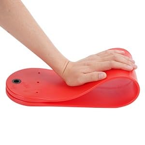 Image of Heavy Duty Flexible Commercial Grade Plastic Swing Seat for Kids & Adults | 120 Kg Weight Limit (Round Seat Red)