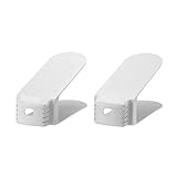 ライクイット ( like-it ) 靴 収納 省スペース 収納量2倍くつホルダー ワイド 2P 約幅10x奥26x高13.5cm ホワイト 日本製 SHW-01 スニーカー収納 男女兼用