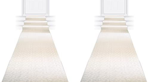 Beistle Elite Collection White Aisle Runners, 3' x 100', 2 Piece Wedding Aisle Runners