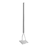 Tablecraft S/S 32' Square Face Masher with S/S Handle